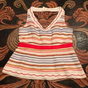 Anthropologie odille Low Cut Halter Blouse Size 4